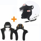 Casque BELL FIA Mag 1 intercom + HANS Club Séries