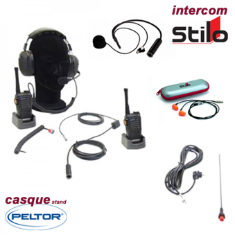 Kit radio HYT Race 600 Complet avec intercom micro + écouteur