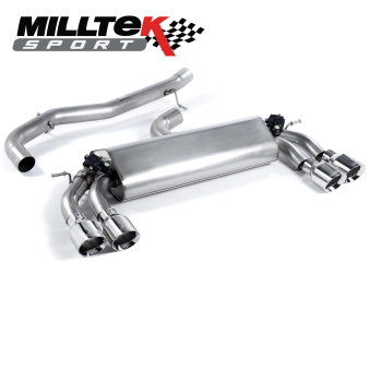 Catback Milltek Volkswagen Golf 7 R 2.0 TFSi 300cv - sortie Quad GT100 