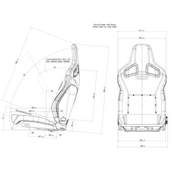 Baquet RECARO Sporster Cross CS - Sans chauffage - Avec Airbag (nombreuses couleurs) 