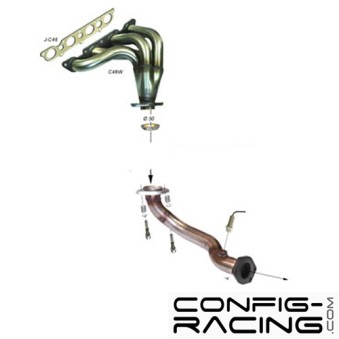 Collecteur Inox RC Racing Renault Clio 1 1.8 16v - 92-95