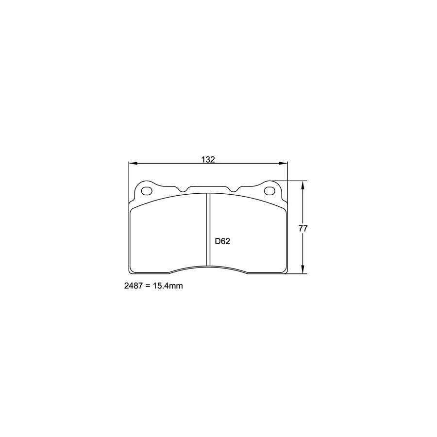 Plaquettes PAGID Mitsubishi Lancer Evo V-VI-VI-VIII Asphalte