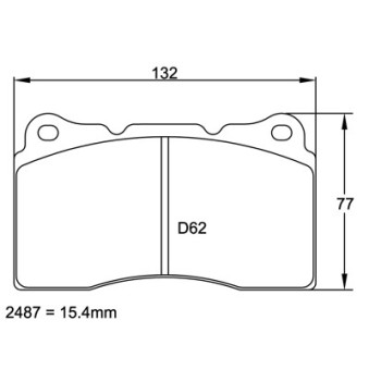 Plaquettes PAGID Mitsubishi Lancer Evo V-VI-VI-VIII Asphalte