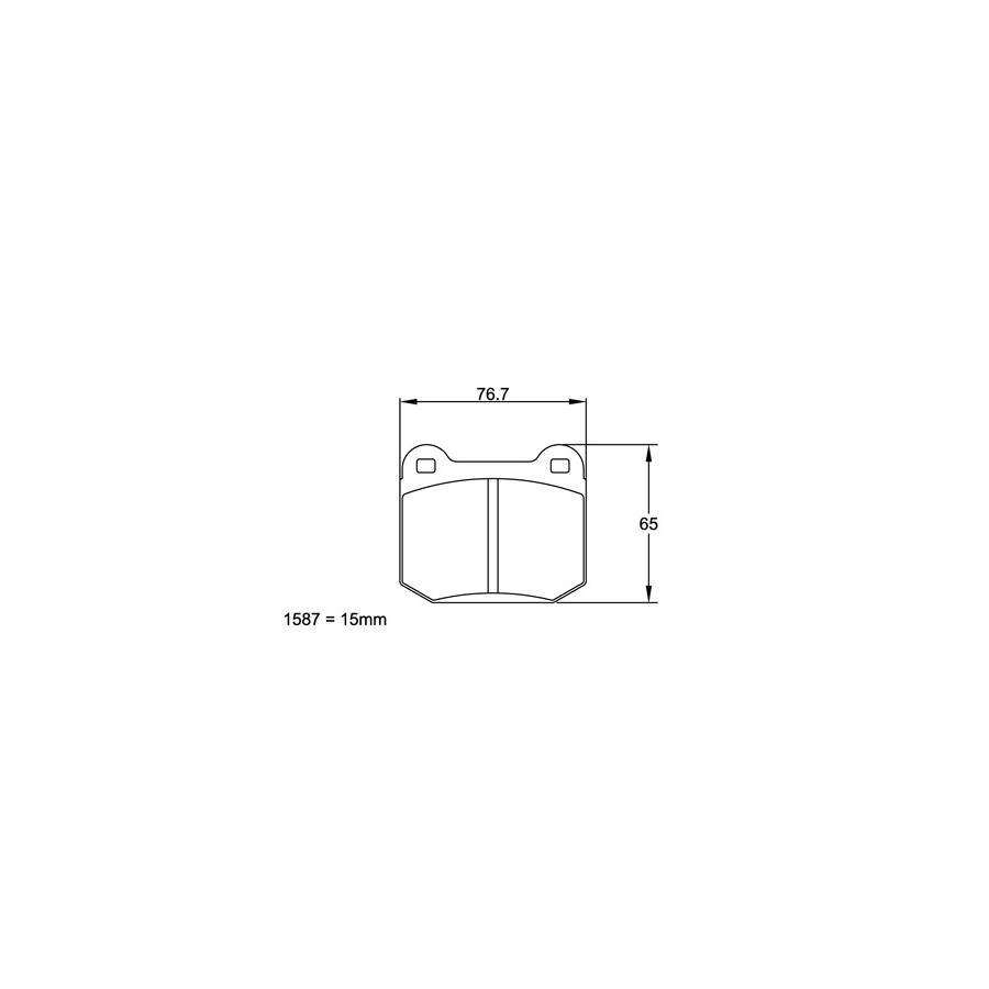 Plaquettes PAGID Mitsubishi Lancer Evo V-VI-VI-VIII Asphalte