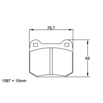 Plaquettes PAGID Mitsubishi Lancer Evo V-VI-VI-VIII Asphalte