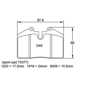 Plaquettes PAGID Porsche 911 (964) 3.6 Carrera 2 91-93