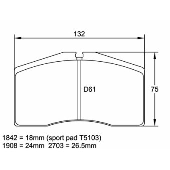 Plaquettes PAGID Porsche 911 (964) 3.6 Turbo