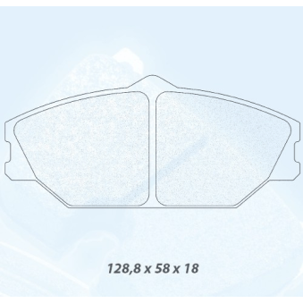 Plaquettes CARBONE LORRAINE Renault Clio 2 RS - 4026