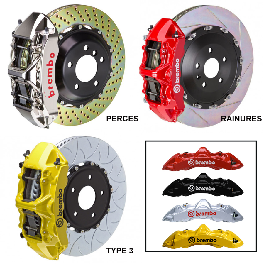 Kit gros frein Brembo Audi A4 (B7) - Modèles entre 2006 et 2008 - Avant 4 pistons 365x29