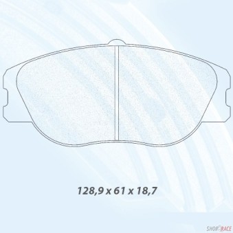 Plaquettes CARBONE LORRAINE Renault Clio 2 RS - 4027