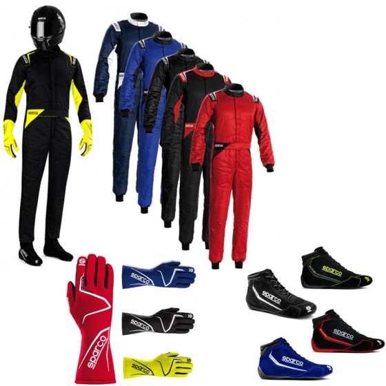 PACK Sparco FIA 8856-2018 Combinaison + Bottines + Gants