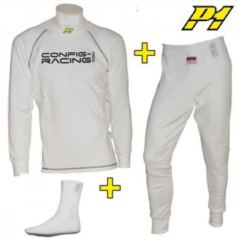 PACK Sous-v?tements P1 CRC FIA 8856-2018 - Blanc   