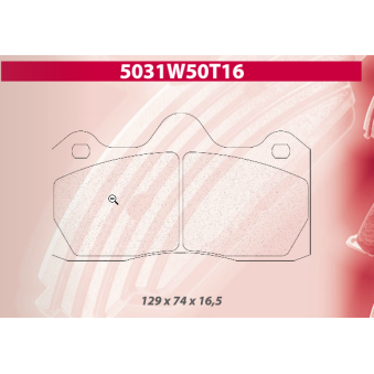 Plaquettes CARBONE LORRAINE - 5031W50T16