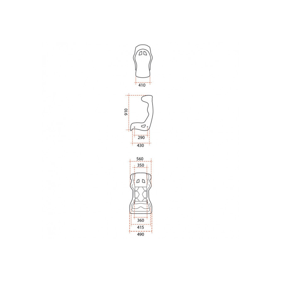 Baquet GT2i FIA Race-02 - Taille M 