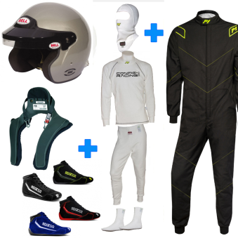 Pack Total FIA (combinaison + bottines + casque + Hans + sous-v?tements) 