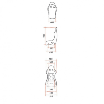 Baquet GT2i FIA Race-02 - Taille M 