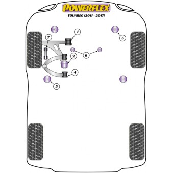 Silent blocs Powerflex Volkswagen Touareg (2011-) 