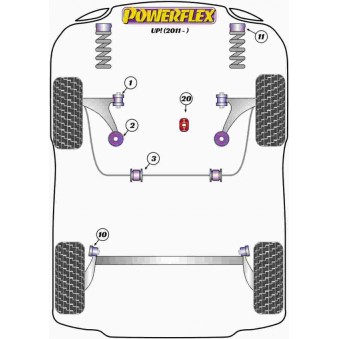 Silent blocs Powerflex Volkswagen Up (2011-) 