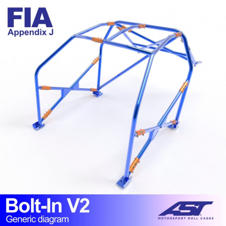 Arceau AST FIA ALFA ROMEO 155 (Tipo 167) 4 portes Sedan FWD à boulonner V2