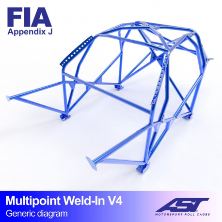 Arceau AST FIA ALFA ROMEO 155 (Tipo 167) 4 portes Sedan FWD MULTIPOINT à souder V4