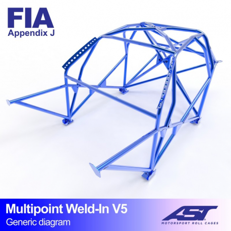 Arceau AST FIA ALFA ROMEO 155 (Tipo 167) 4 portes Sedan FWD MULTIPOINT à souder V5