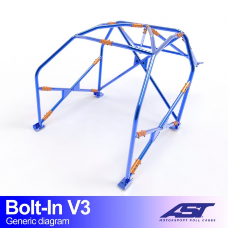 Arceau AST FIA AUDI A3 / S3 (8L) 3 portes Hatchback Quattro à boulonner V3