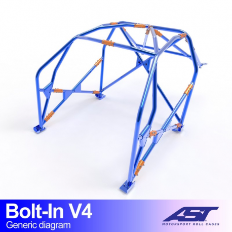 Arceau AST FIA AUDI A3 / S3 (8V) 5 portes Sportback Quattro à boulonner V4