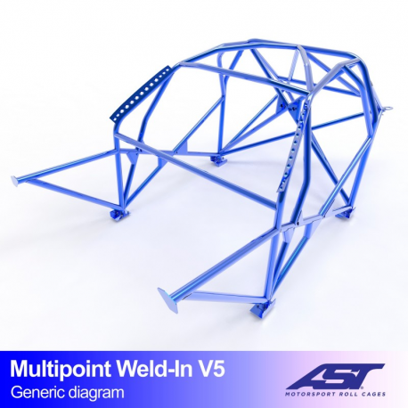 Arceau AST FIA AUDI A3 / S3 (8V) 4 portes Sedan Quattro MULTIPOINT à souder V5