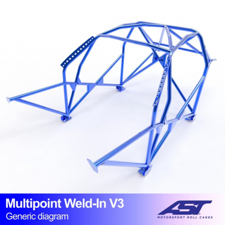 Arceau AST FIA BMW (E36) 3-Series 5 portes Touring RWD MULTIPOINT à souder V3