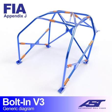 Arceau AST FIA CITROËN Saxo (Phase 1/2 ) 3 portes Hatchback à boulonner V3