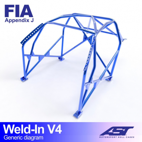 Arceau AST FIA CITROËN Xsara (Phase 1/2 ) 3 portes Hatchback à souder V4