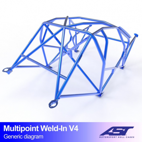 Arceau AST FIA VOLVO 245 5 porte Wagon MULTIPOINT à souder V4